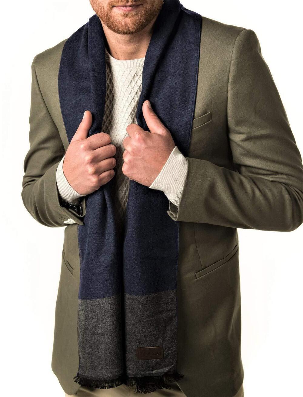 6821 Marino’s Winter Cashmere Feel Scarf,100% Cotton Fashion Scarves, In